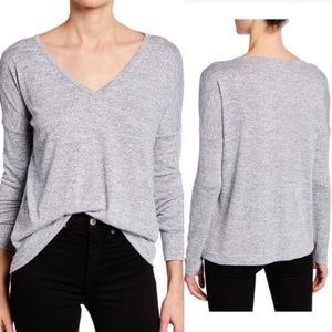 Rag & Bone Theo Long Sleeve V-Neck Tee